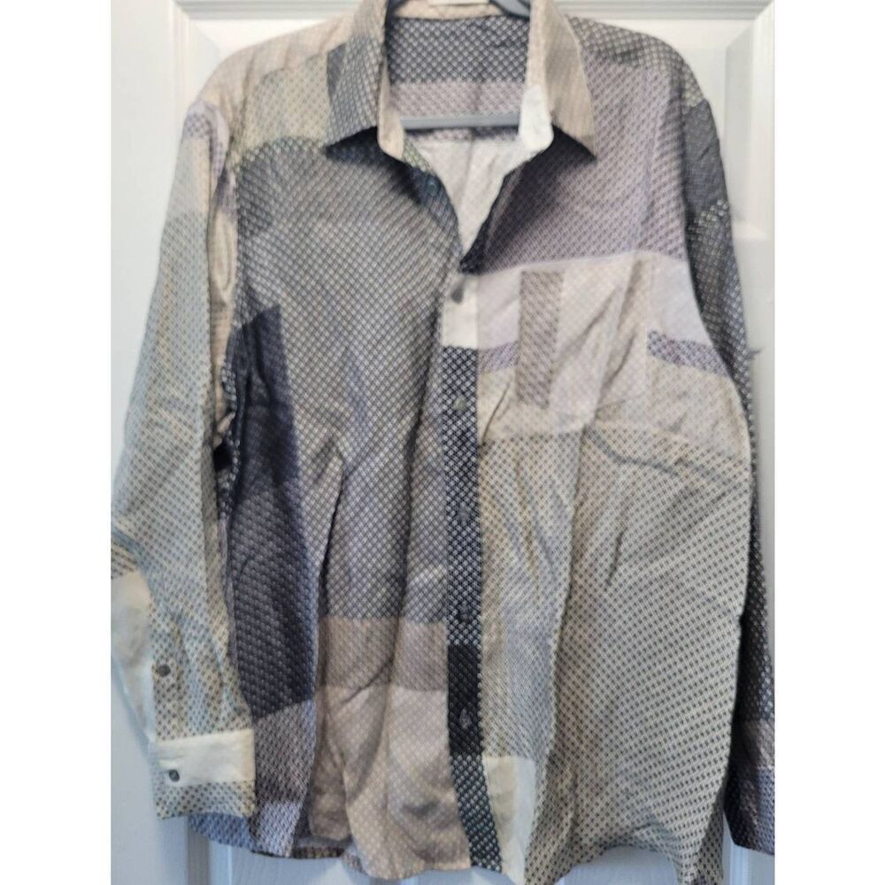 Totokaelo Archive Gray Color Block Design Long Sl… - image 1